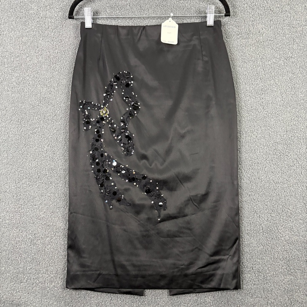VTG Y2K Mandalay Skirt size‎ 6 Satin Sequin Lace Bead Fairy Whimsigoth Coquette